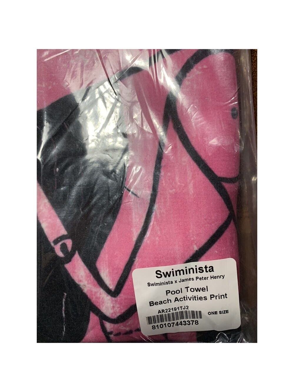 Swiminista x James Peter Henry Pool Beach Activities Print Towel NEW